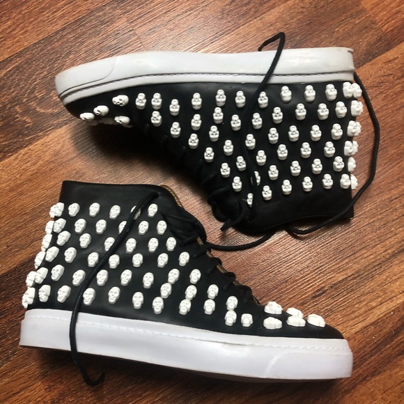Jeffrey Campbell skull stud sneakers - Picture 3 of 5